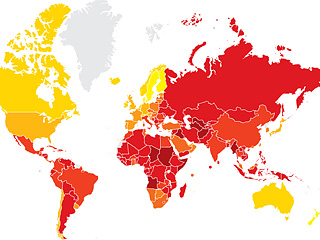 Россия заняла 154-е место в мировом индексе восприятия коррупции (ИВК). Рейтинг, включающий 178 стран, был составлен международной организацией Transparency International