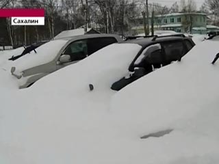 Мощный снежный циклон охватил Приморье и Сахалин