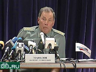 Первый заместитель начальника Генерального штаба Вооруженных сил России Валерий Манилов сообщил, что в частях Минобороны в Чечне за неделю погибли 7 и получили ранения 30 военнослужащих