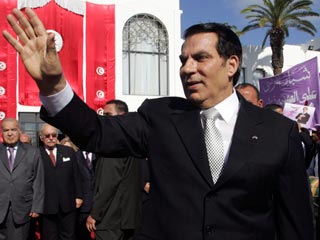 Президент Туниса Зин Абидин Бен Али, который был вынужден бежать из страны, прибыл в Саудовскую Аравию