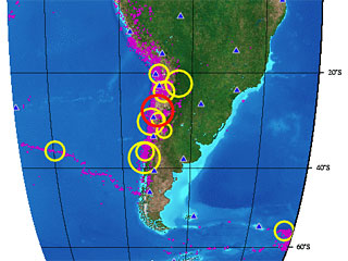 Землетрясение магнитудой 5,6 произошло во вторник в Чили в 655 километрах к северу от столицы страны Сантьяго