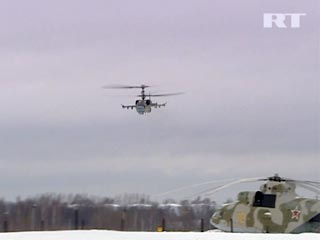 На вооружение российских ВВС поступила первая партия новых вертолетов Ка-52 "Аллигатор"