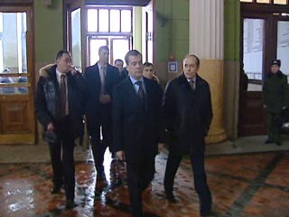 Президент России Дмитрий Медведев, Киевский вокзал, 10 февраля 2011 года