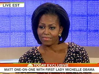 Супруга президента США Мишель Обама появилась на телевидении в платье в горошек за 35 долларов