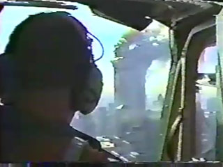 В США обнародована прежде неизвестная видеозапись, сделанная 11 сентября 2001 года на месте гибели двух небоскребов Всемирного торгового центра в Нью-Йорке. Последствия самого крупного теракта в истории сняли с полицейского вертолета