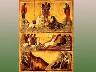 На Руси мученики Флор и Лавр считались покровителями лошадей, которые изображались вместе со святыми на иконах