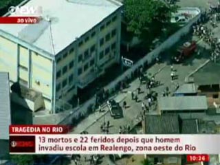 Вооруженный преступник ворвался в одну из школ бразильского города Рио-де-Жанейро и открыл беспорядочную стрельбу. Счет пострадавших превысил три десятка человек