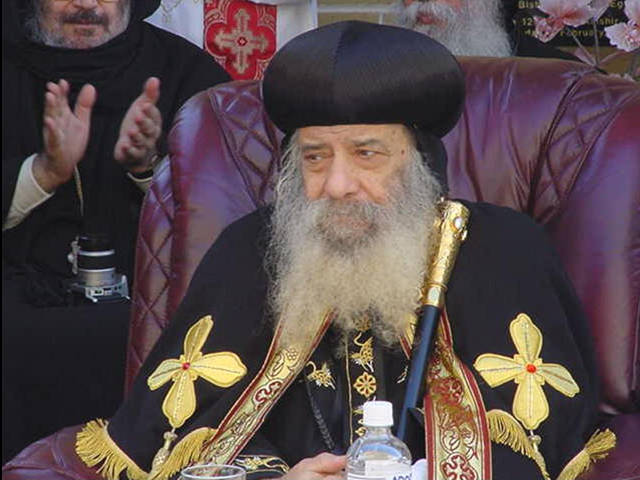 Предстоятель Коптской православной церкви  Патриарх Шенуда III призвал египетских христиан прекратить акции протеста