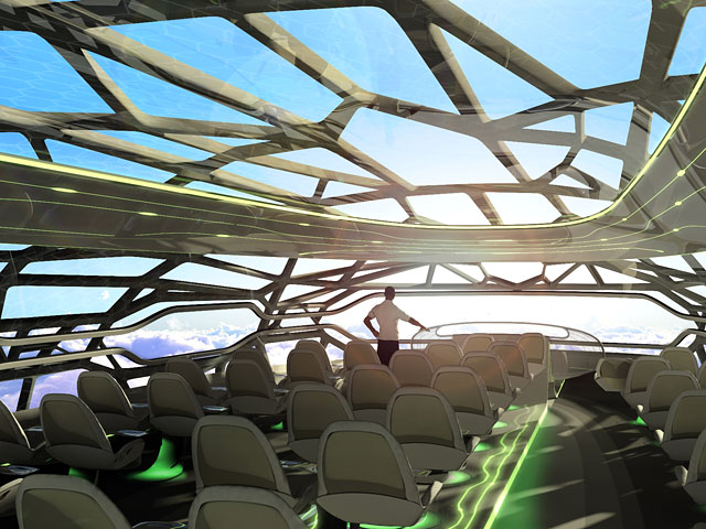Одна из крупнейших в мире авиастроительных компаний Airbus, в преддверии Парижского авиасалона "Ле Бурже", представила на суд зрителей в Лондоне новый концепт "стеклянного" самолета, который может быть воплощен в жизнь к 2050 году