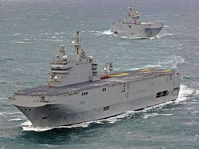 Россия и Франция подписали контракт на поставку двух десантно-вертолетных кораблей-доков Mistral для нужд российского Министерства обороны