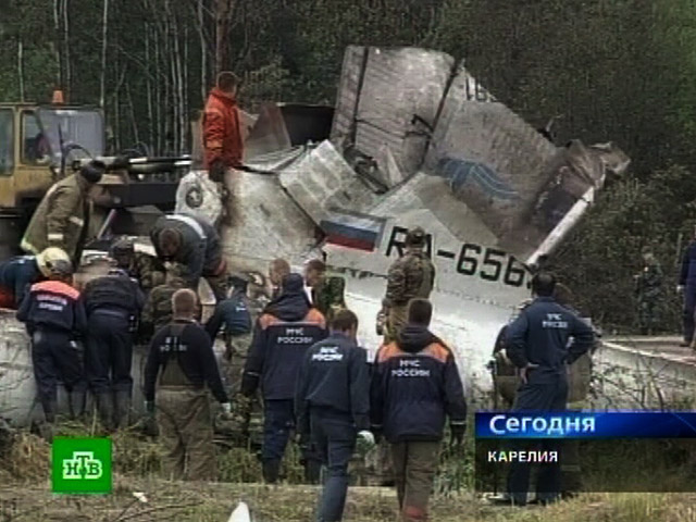 Один из членов экипажа разбившегося в Карелии Ту-134 находился в состоянии алкогольного опьянения