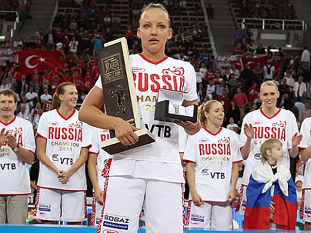 Россиянка Елена Данилочкина по итогам голосования экспертов и журналистов признана самым ценным игроком чемпионата Европы по баскетболу, который накануне завершился в Польше триумфальной победой наших девушек
