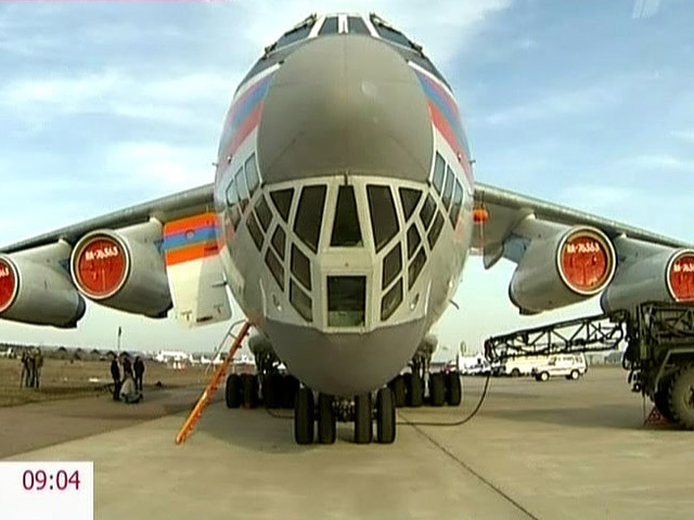 В 13.40 мск самолет Ил-76 МЧС РФ приземлился в аэропорту Бенгази