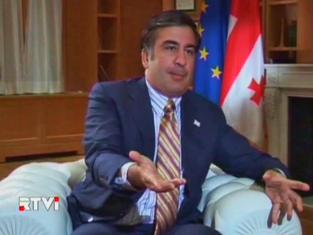 Президент Грузии Михаил Саакашвили не сомневается, что Грузия "первая цель для огромной страны, управляемой гэбистами"