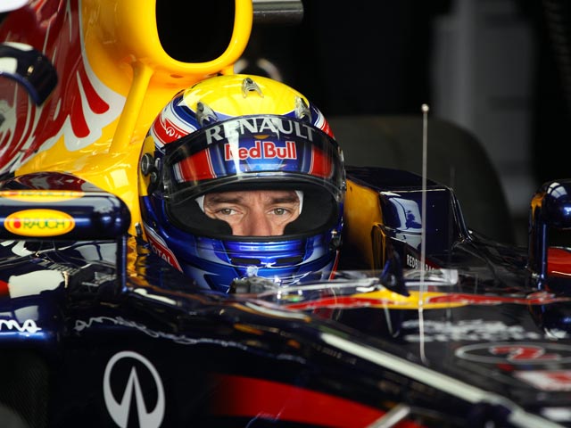 Лучшее время в квалификации Гран-при Германии "Формулы-1" показал Марк Уэббер на Red Bull