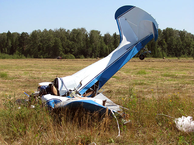 Во Владимирской области накануне днем упал самодельный одномоторный самолет