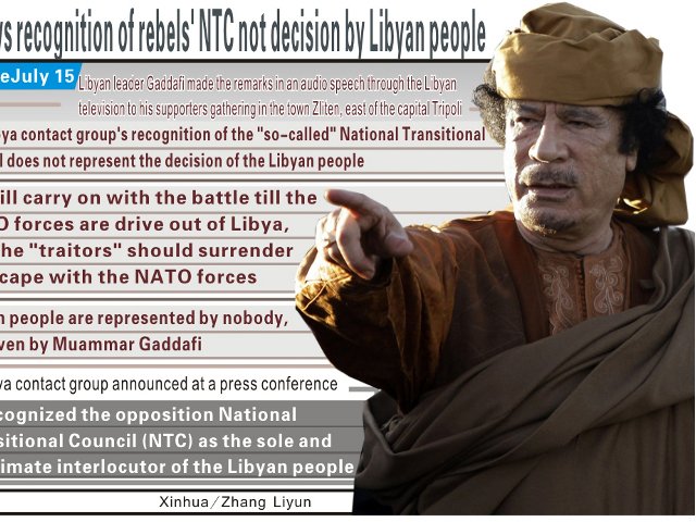 Ливийский лидер Муамар Каддафи поблагодарил президента Венесуэла Уго Чавеса за поддержку в период бомбардировок Ливии авиацией НАТО