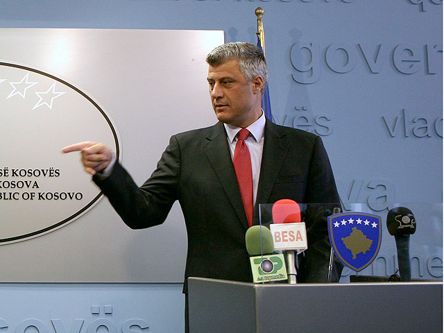 Премьер-министр Косово Хашим Тачи обвинил Сербию в попытке сорвать планы Приштины по установлению контроля над двумя спорными пограничными пунктами на севере самопровозглашенной республики