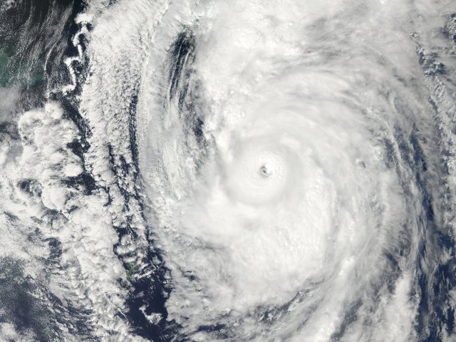 Тропический шторм "Офелия", ставший уже пятнадцатым в нынешнем сезоне ураганов, набирает силу над центральной частью Атлантического океана