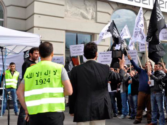 Демонстрации у посольства Сирии в Вене, сентябрь 2011 года