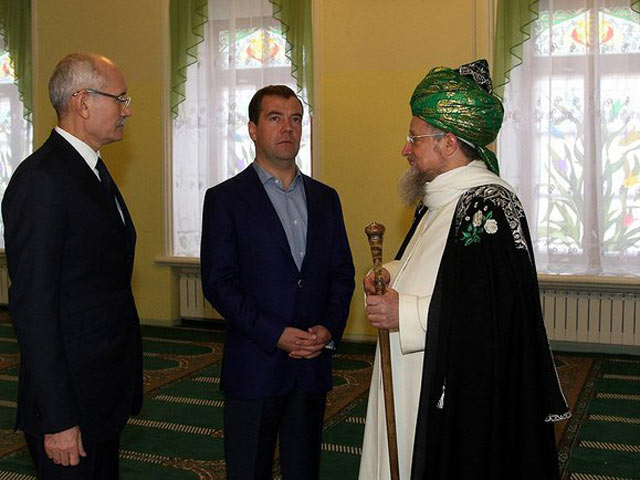 Посещение Дмитрием Медведевым первой Уфимской Соборной мечети