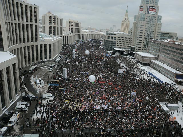 Москва, проспект Академимика Сахарова, 24 декабря 2011 года