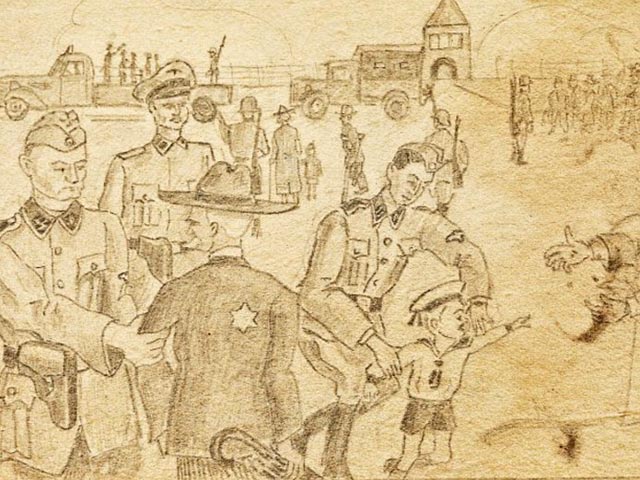 В Польше на выставке в музее "Освенцим-Бжезинка", созданном на месте бывших концентрационных лагерей Аушвиц-Биркенау, впервые представлены уникальные рисунки неизвестного заключенного, сделанные им предположительно до 1943 года