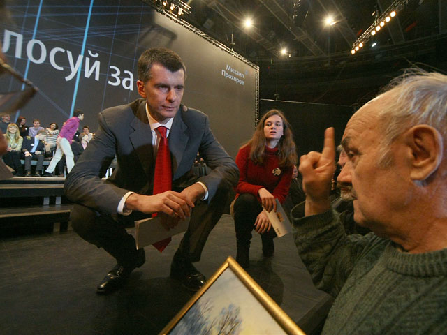 Прохоров в Петербурге пообщался с молодежью и деятелями культуры