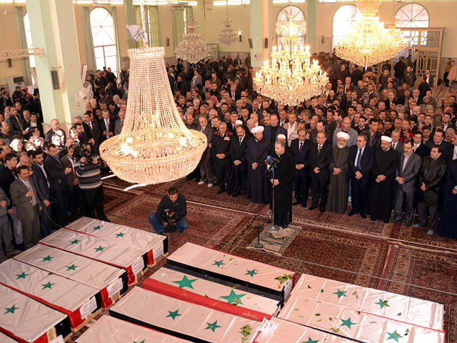 Похороны жертв последних терактов в Сирии прошли в воскресенье во втором по величине городе страны - Алеппо