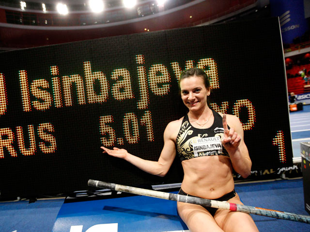Елена Исинбаева установила свой 28-й мировой рекорд