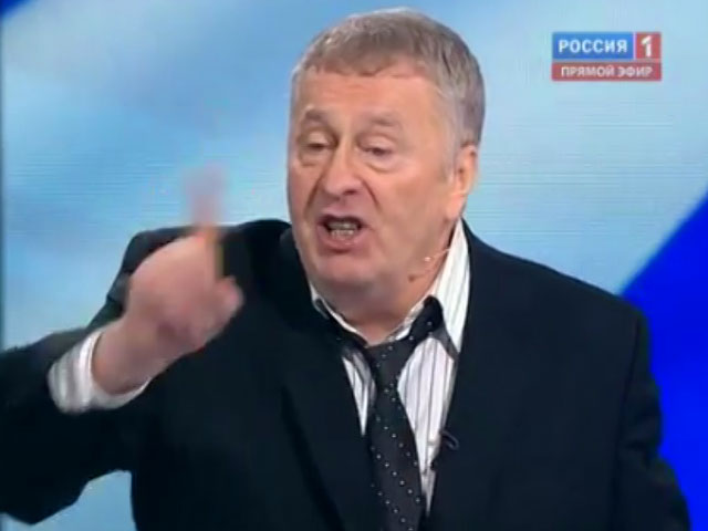 Жириновский оскорбил Пугачеву на дебатах с Прохоровым: "У нее закон один - менять мужей каждые пять минут"