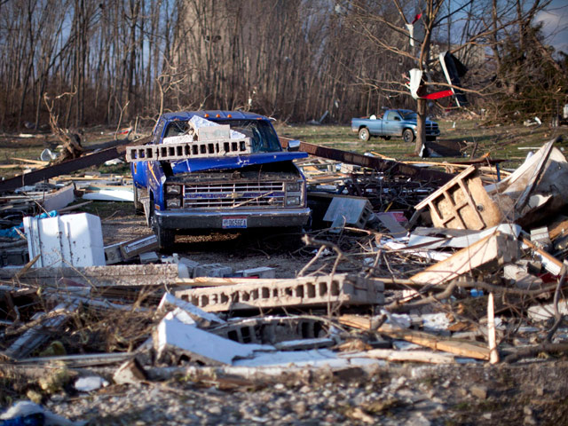 Серьезные разрушения торнадо вызвал в поселке, носящем имя российской столицы