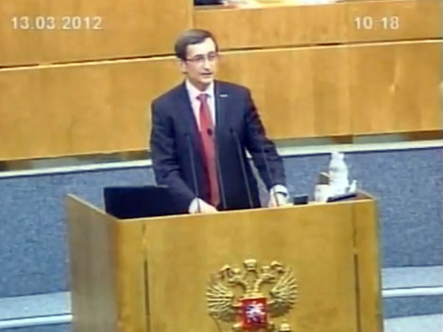Вице-спикера Госдумы Николая Левичева ("Справедливая Россия") могут лишить права выступления на пленарных заседаниях до конца весенней сессии 2012 года