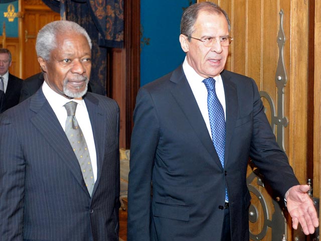 Аннан, побывав у "российских друзей", призвал не выдвигать сроков Асаду и не решать его судьбу за сирийцев