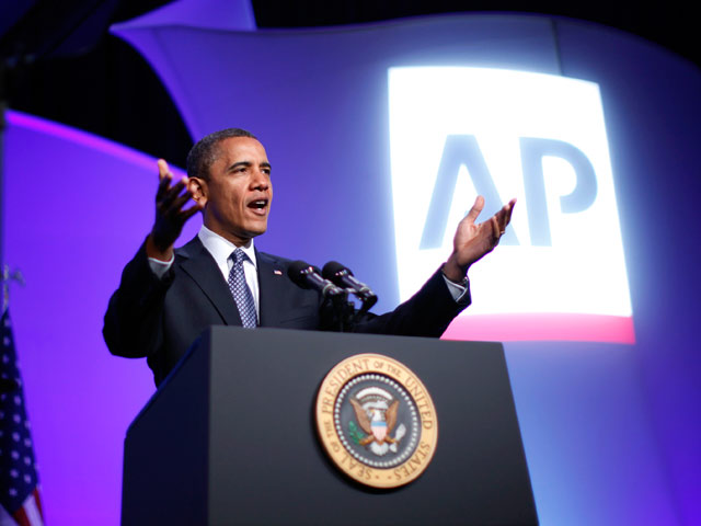 Во вторник Обама выступил перед сотрудниками американских СМИ на мероприятии, организованном агентством Associated Press. Свое выступление президент начал с шутки