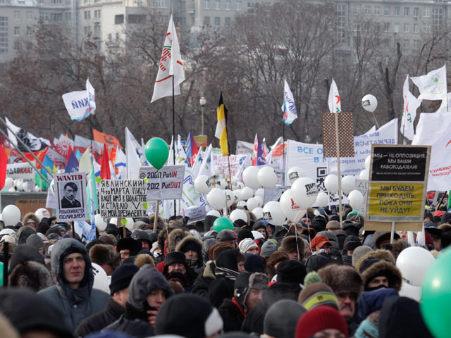 На обещанный митинг в Москве 6 мая, в канун инаугурации Владимира Путина, организаторы планируют вывести рекордное число людей, перекрыв невиданную за десятилетия численность декабрьских акций 