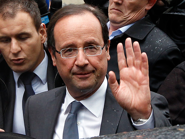 Победитель первого тура социалист Франсуа Олланд набрал 28,63% голосов