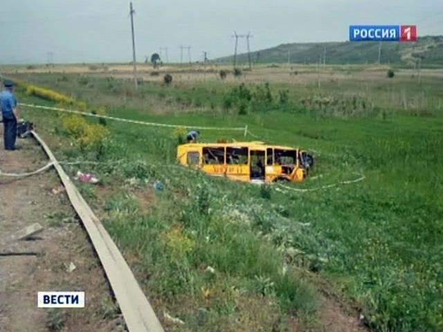 В Ставропольском крае в ДТП попал школьный автобус
