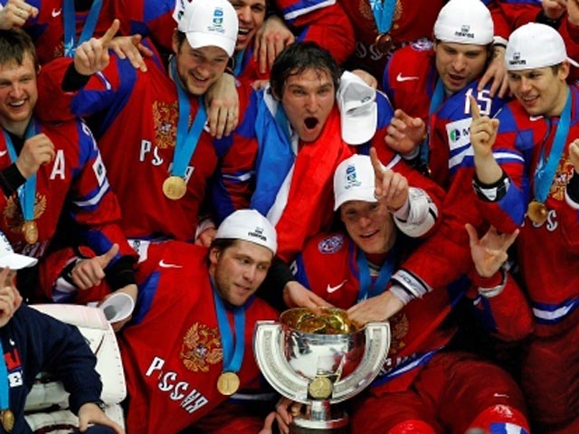 Сборную России по хоккею будут чествовать на Манежной площади