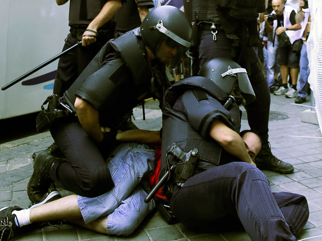 Столкновения полиции и шахтеров произошли в Мадриде