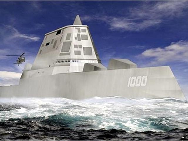 США строят "самый продвинутый в истории" военный корабль - эсминец DDG-1000 класса Zumwalt, который в Пентагоне называют "суперневидимой серебряной пулей"