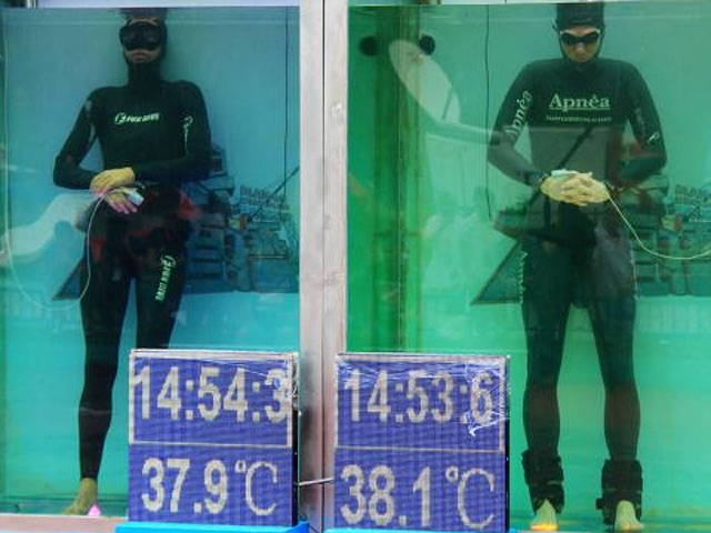 Немецкий фридайвер Том Ситас установил новый мировой рекорд по статическому апноэ - задержке дыхания на минимальной глубине в расслабленном состоянии. Он продержался под водой без воздуха 22 минуты и 22 секунды