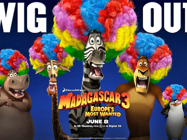 "Мадагаскар 3" собрал рекордные 130 млн рублей за первый день проката