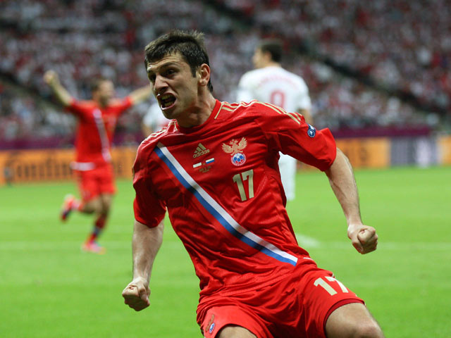 Эксперты Евро-2012 второй раз подряд признали Дзагоева лучшим игроком матча