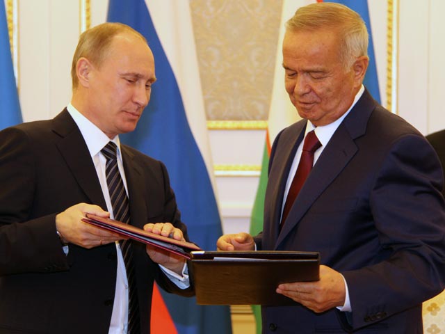 Владимир Путин и Ислам Каримов, Ташкент, 4 июня 2012 года