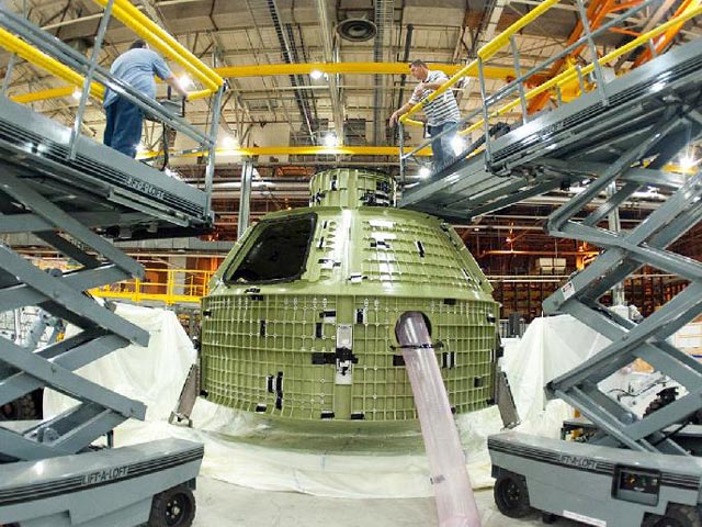 Национальное управление США по аэронавтике и исследованию космического пространства (NASA) представило в понедельник, 2 июля, на официальной церемонии в Космическом центре имени Кеннеди на мысе Канаверал корпус нового корабля Orion