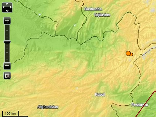 Крупные землетрясения произошли во вторник в районе гор Гиндукуш в Афганистане