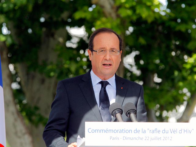 Франция участвовала в холокосте и обязана признавать это, заявил президент Франсуа Олланд на церемонии памяти жертв "облавы Зимнего велодрома" - французских евреев, отправленных соотечественниками в концлагеря