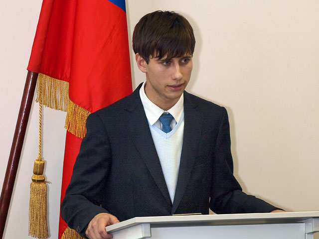 Председатель Российского студенческого союза Артем Хромов