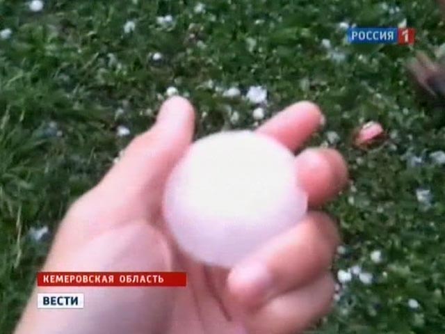 Более 20 жителей Кузбасса, в том числе трое детей, пострадали во вторник после сильного дождя, сопровождавшегося градом размером с куриное яйцо